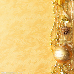金色带铃铛背景图案
