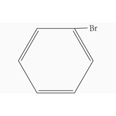 溴苯的分子结构简式