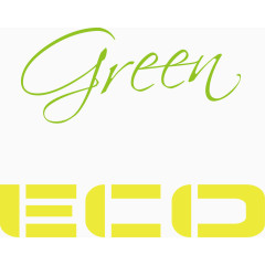 矢量创意设计绿色环保行业艺术字图