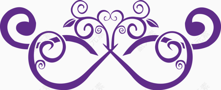 紫色中式花边纹理