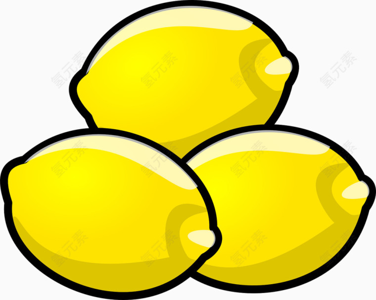金黄色的柠檬