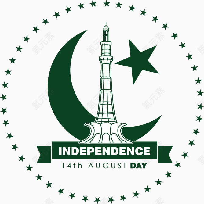 矢量巴基斯坦徽章