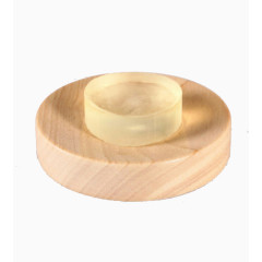 圆形原木肥皂盒