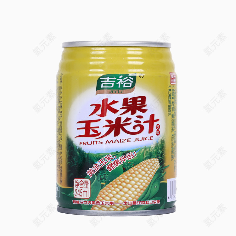 易拉罐玉米汁免抠素材