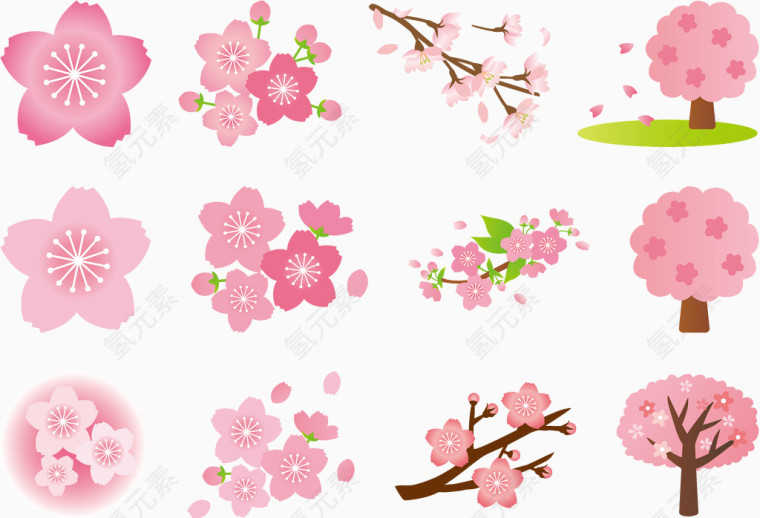 各种日系樱花