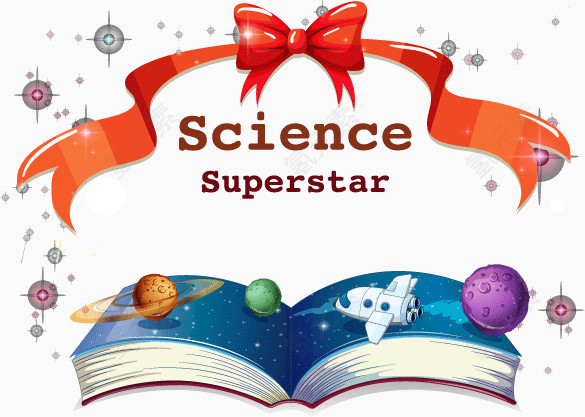 科学 superstar 书本 知识 矢量图 装饰图案