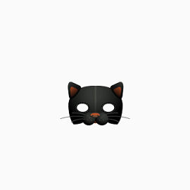 黑色猫咪头