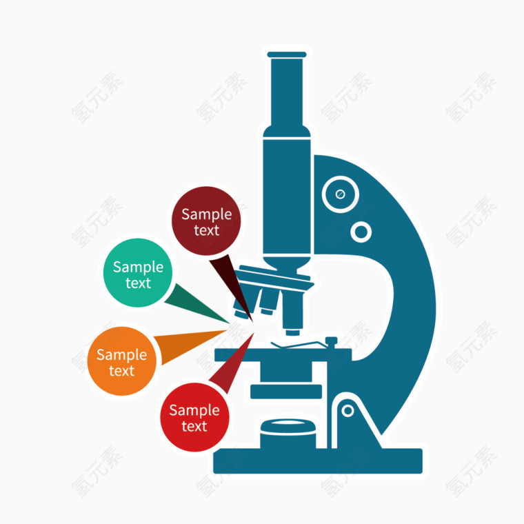 矢量显微镜素材