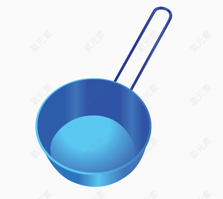 蓝色汤锅