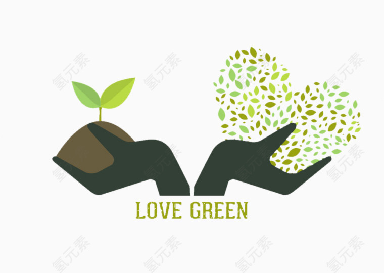 绿色环保插画