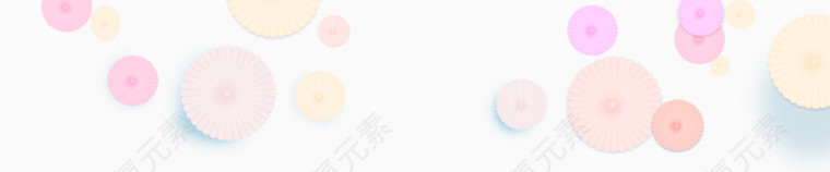 彩色圆形几何banner