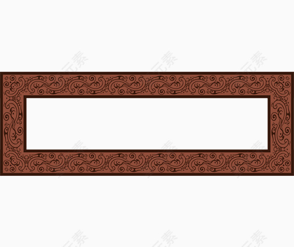棕色木制古典边框