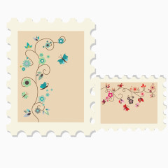 邮票红花兰花