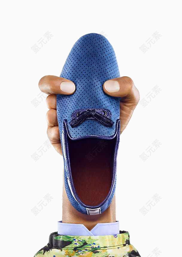 蓝色鞋子