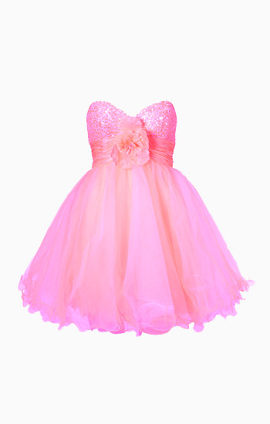 粉色礼服