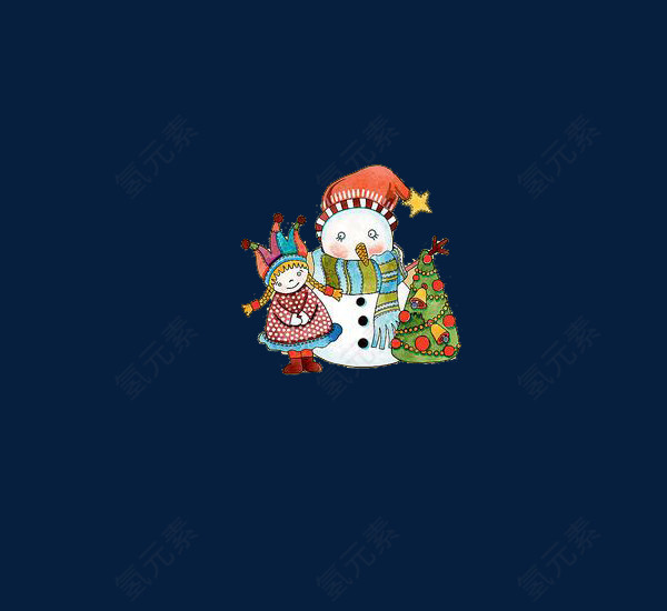小人雪人圣诞树