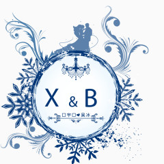 XB爱情婚纱摄影logo