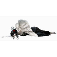 3D模型躺下的天使