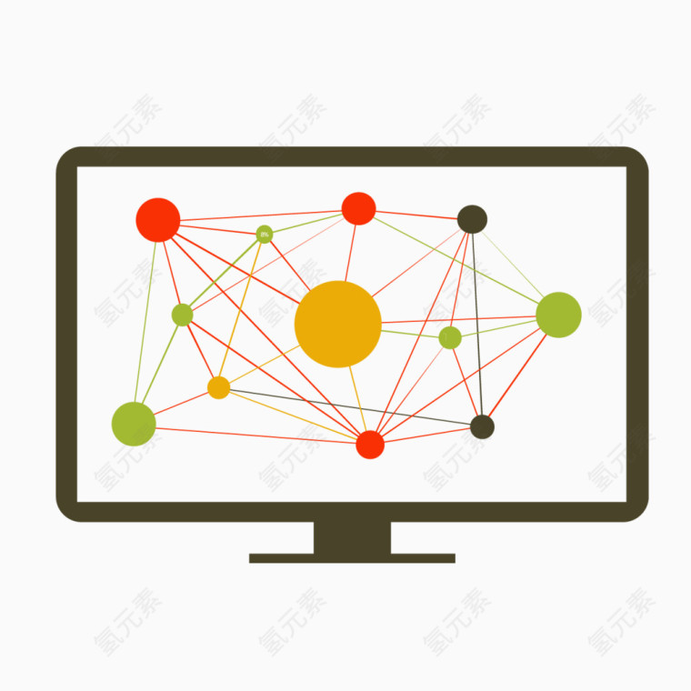 矢量信息发散图