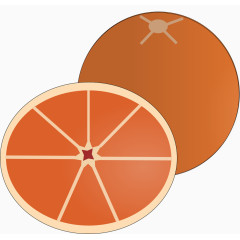 橙黄色的橙子