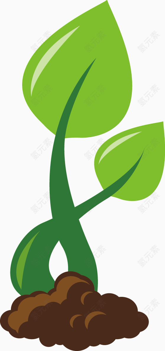绿色创新树苗艺术