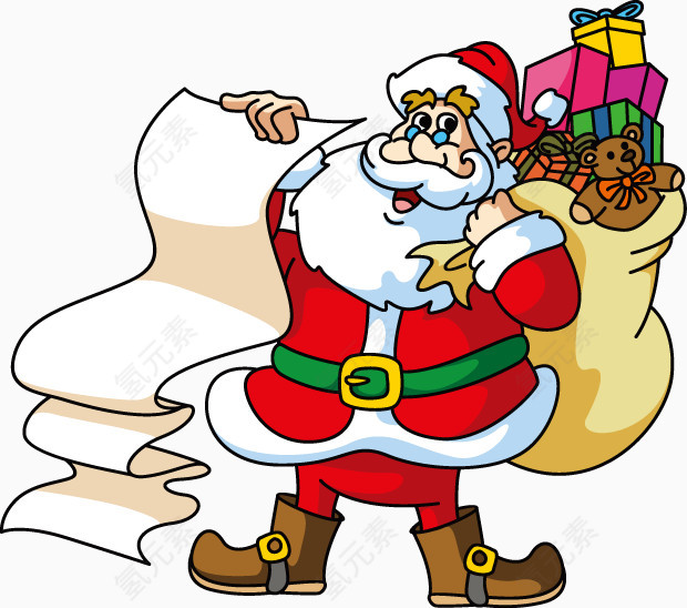 圣诞老人和他的礼物清单
