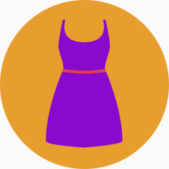 一件紫色连衣裙