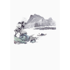 水墨山水画