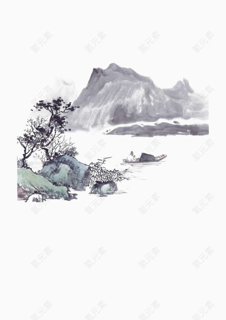 水墨山水画