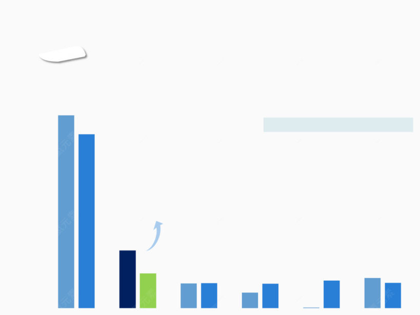 创意蓝色柱状图下载