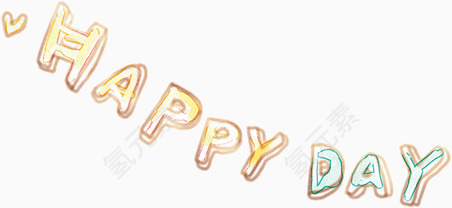 可爱字体HAPPY DAY