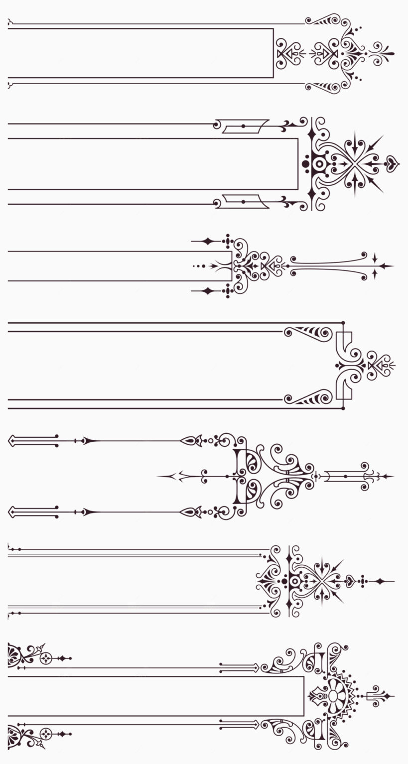 欧美经典边框合集矢量下载