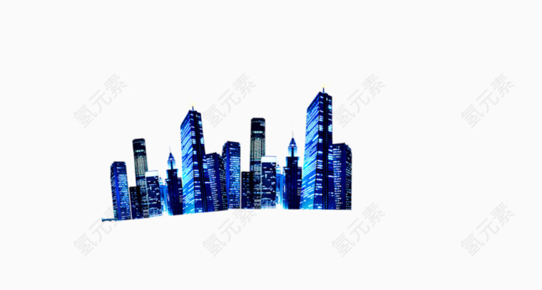 蓝色建筑物