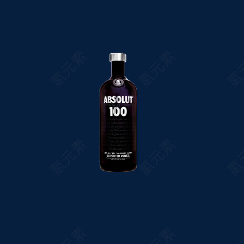 黑色玻璃酒瓶素材图片