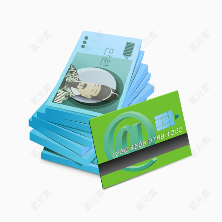 花花绿绿的钞票图像