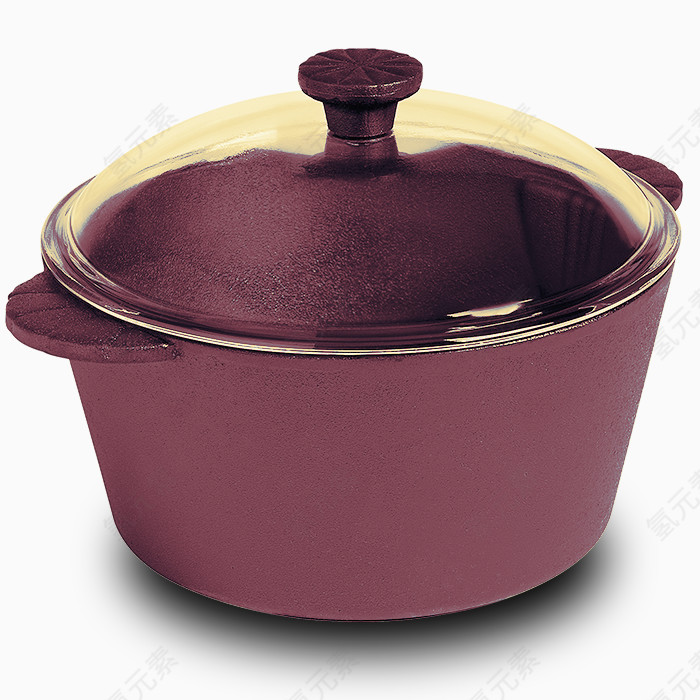 紫色透明小砂锅