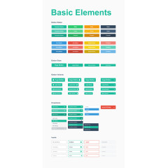 扁平化基本ui控件设计PSD源文件