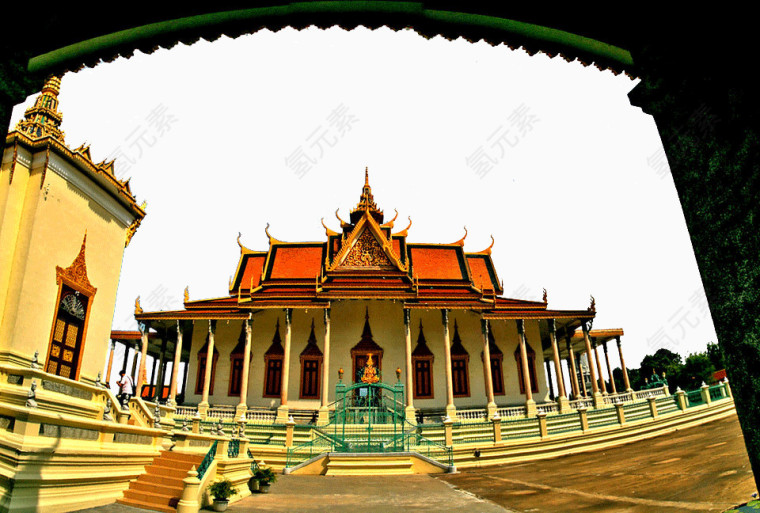 柬埔寨景区金边皇宫