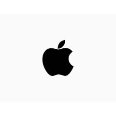 小型黑色苹果logo