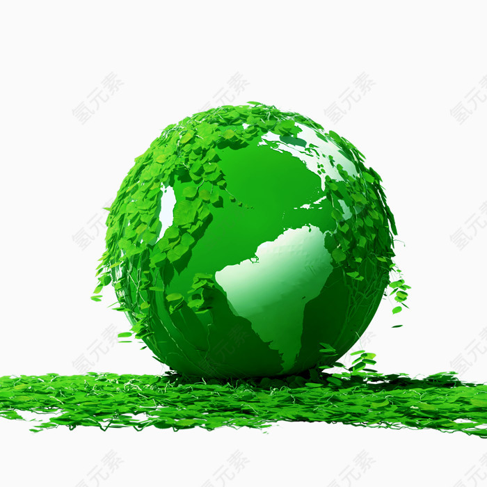 绿色草地地球