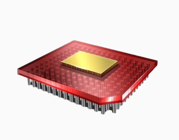 红色电子芯片元件模型下载