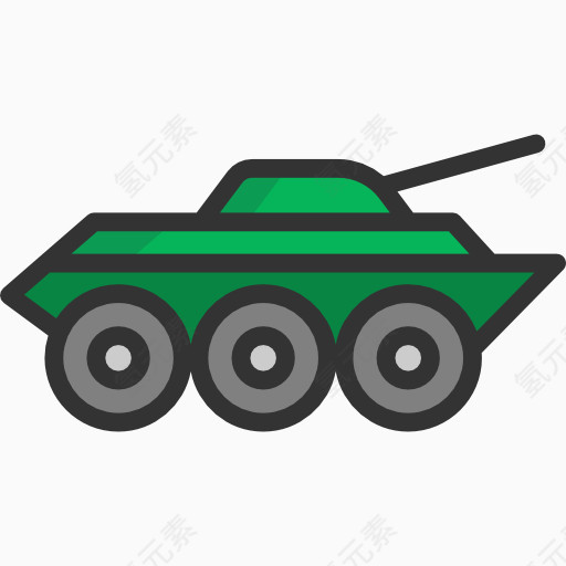 绿色坦克车