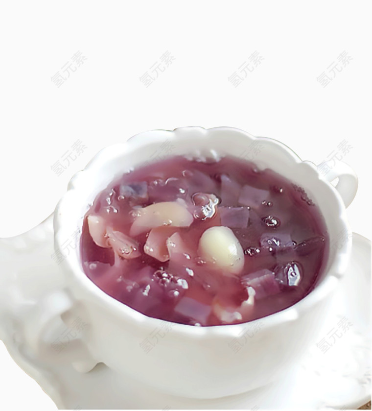 紫薯百合莲子甜汤