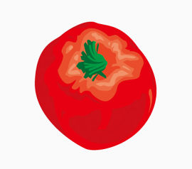 卡通手绘蔬菜西红柿