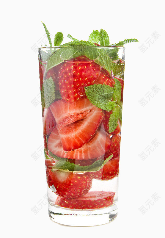 一杯子的草莓