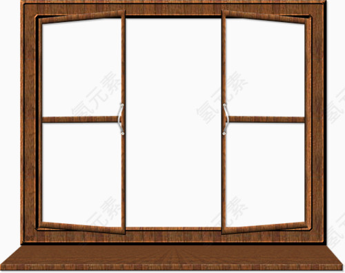 木质窗框鼠绘