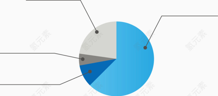 矢量PPT设计饼形创意数据图表