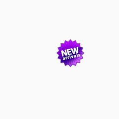 紫色新品促销标签NEW