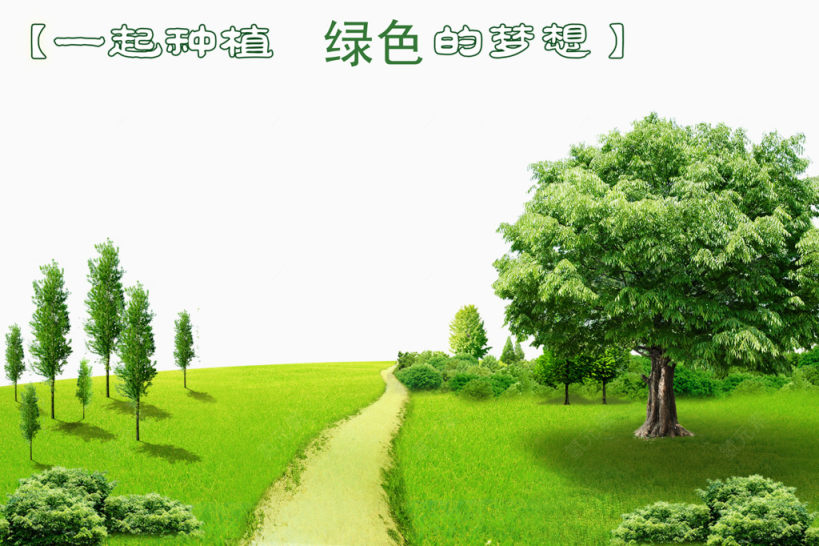 植树造林保护环境海报背景下载