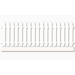白色木质木栅栏